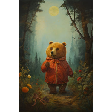 Colorful Bear Canvas
